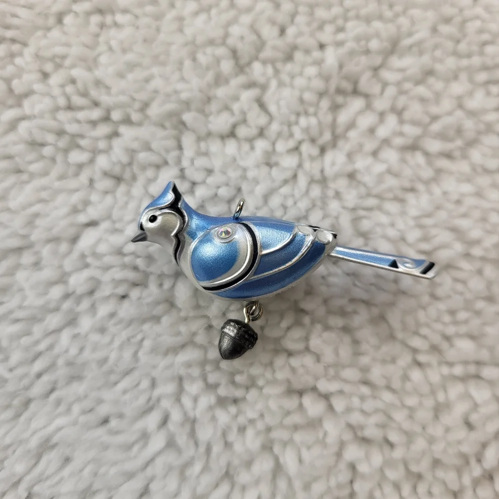 Hallmark Keepsake Blue Jay With Acorn Holiday Ornament (2012)